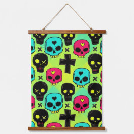 Skull Pattern Hangend Wandkleed