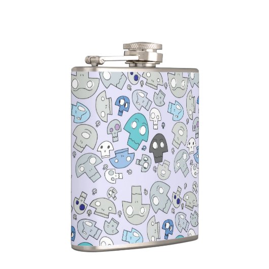 Skull Pattern Heupfles (Rechts)