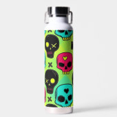 Skull Pattern Insulated Bottle Waterfles (Voorkant)
