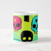 Skull Pattern Jumbo Specialty Mug Grote Koffiekop (Voorkant)