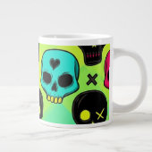 Skull Pattern Jumbo Specialty Mug Grote Koffiekop (Rechts)