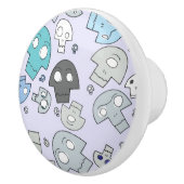 Skull Pattern Keramische Knop (Rechts)