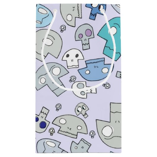 Skull Pattern Klein Cadeauzakje (Achterkant)