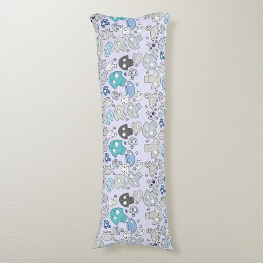 Skull Pattern Lichaamskussen (Voorkant Verticaal)