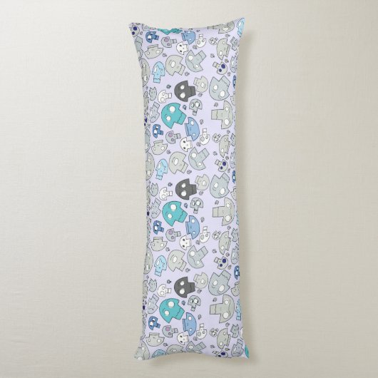 Skull Pattern Lichaamskussen (Achterkant (Verticaal))