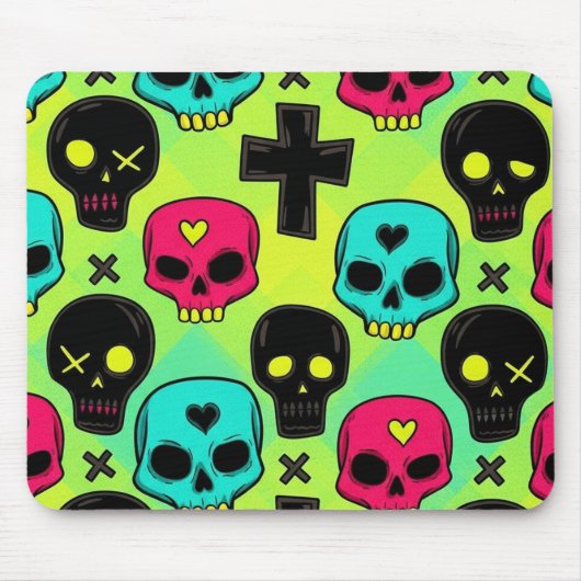 Skull Pattern Mousepad Muismat (Voorkant)