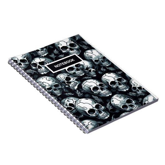 Skull Pattern Notitieboek (Rechterzijde)