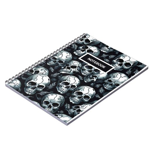 Skull Pattern Notitieboek (Linkerzijde)
