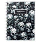 Skull Pattern Notitieboek (Voorkant)