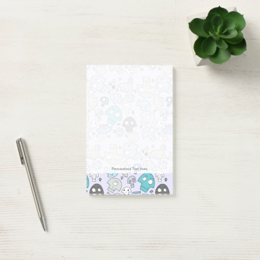Skull Pattern Post-it® Notes (Kantoor)