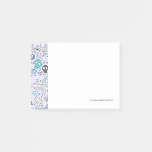 Skull Pattern Post-it® Notes (Voorkant)