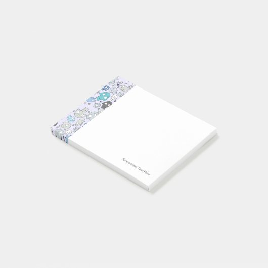 Skull Pattern Post-it® Notes (Schuin)
