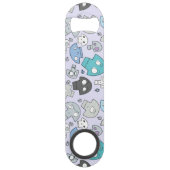 Skull Pattern Speed Flessenopener (Voorkant)