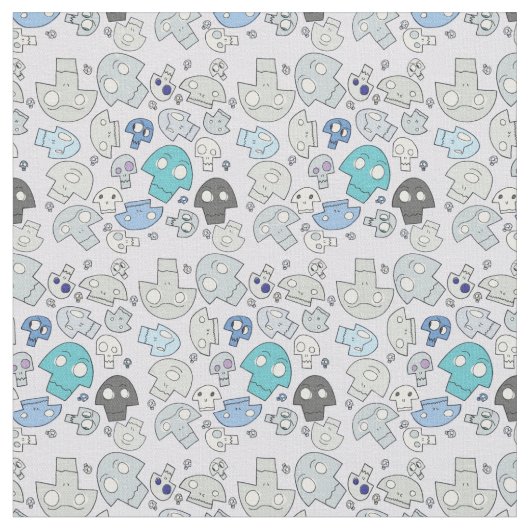 Skull Pattern Stof (Close Up)