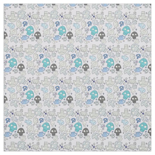 Skull Pattern Stof (Swatch)