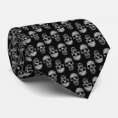 Skull Pattern Stropdas (Opgerold)