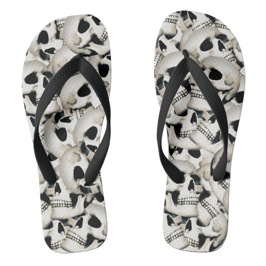 Skull Pattern Teenslippers (Voetbed)