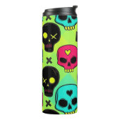 Skull Pattern Thermal Tumbler Thermosbeker (Gedraaid links)