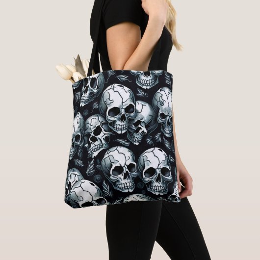 Skull Pattern Tote Bag (Dichtbij)