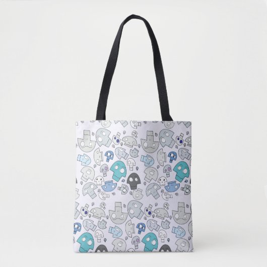 Skull Pattern Tote Bag (Voorkant)