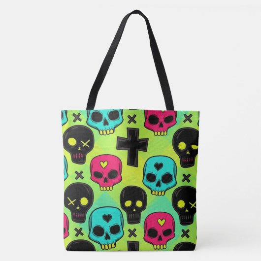 Skull Pattern Tote Bag (Voorkant)
