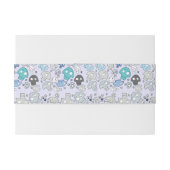 Skull Pattern Uitnodigingen Wikkel (Achterkant Voorbeeld)