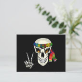 Skull Peace Briefkaart (Staand voorkant)