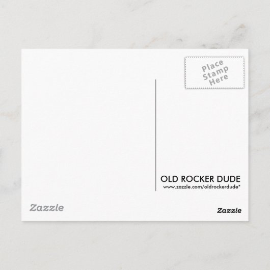 Skull Peace Briefkaart (Achterkant)