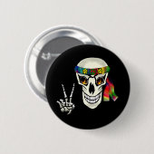 Skull Peace Ronde Button 5,7 Cm (Voorkant /achterkant)