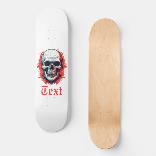 Skull Persoonlijk Skateboard (Voorkant)