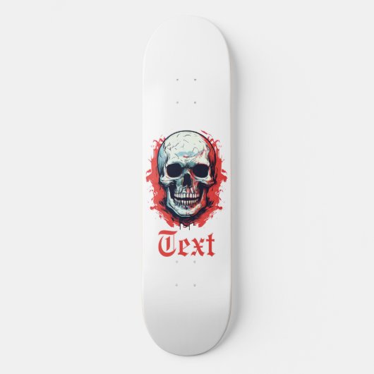 Skull Persoonlijk Skateboard (Voorkant)
