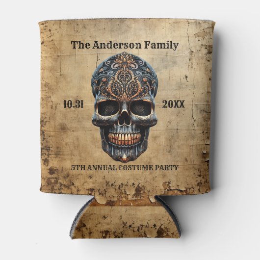  Skull Persoonlijke halloween Partij Blikjeskoeler (Voorkant)