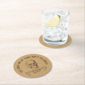  Skull Persoonlijke halloween Partij Ronde Kartonnen Onderzetter (Insitu)