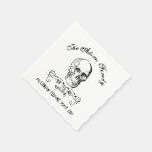  Skull Persoonlijke halloween Partij Servet (Hoek)