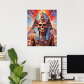 Skull Pharaoh Poster (Thuiskantoor)