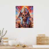 Skull Pharaoh Poster (Keuken)