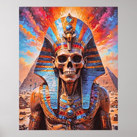Skull Pharaoh Poster (Voorkant)