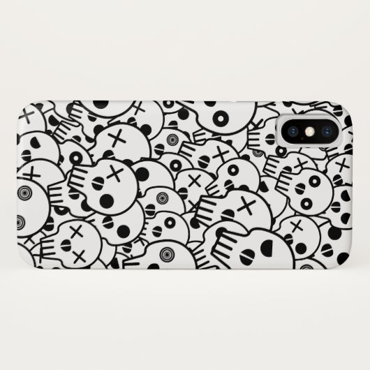 Skull Pile Case-Mate iPhone Case (Achterkant (horizontaal))