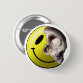 Skull pin ronde button 5,7 cm (Voorkant /achterkant)