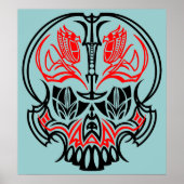 Skull Pinstriping Poster (Voorkant)