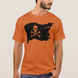 Skull Pirate Flag jolly roger Crossbones T-shirt