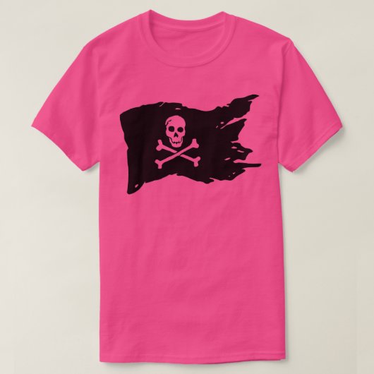 Skull Pirate Flag jolly roger Crossbones T-shirt (Design voorkant)