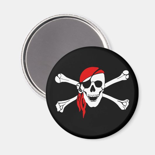 skull pirate magnet (Voorkant / Achterkant)