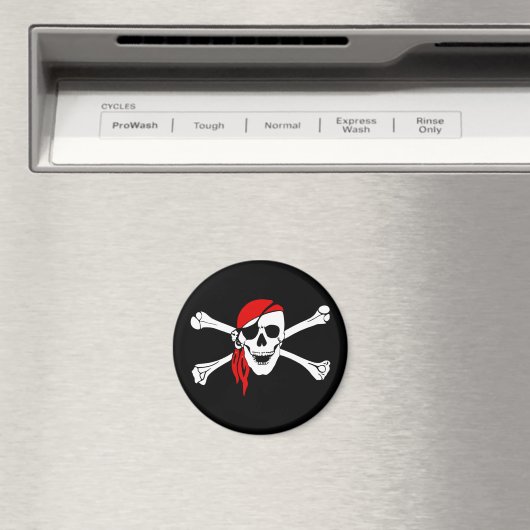skull pirate magnet (Insitu (Vaatwasser))