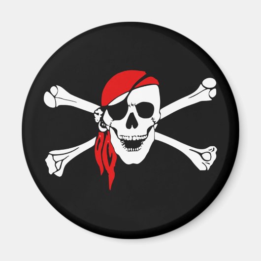 skull pirate magnet (Voorkant)