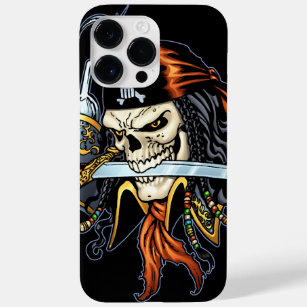 Skull Pirate met zwaard en haak door Al Rio Case-Mate iPhone 14 Pro Max Hoesje