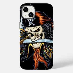 Skull Pirate met zwaard en haak door Al Rio Case-Mate iPhone 14 Plus Hoesje