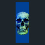 Skull Pop Art Blue Poster<br><div class="desc">Fantasy Art Skull Skeleton - Blue & Paarse Tones Heavy Metal Punk Rock College Pop Art Afbeelding</div>