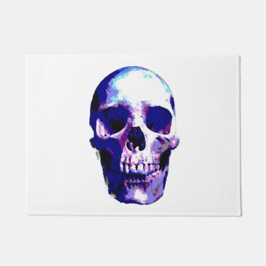 Skull Pop Art Illustration Deurmat (Voorkant)