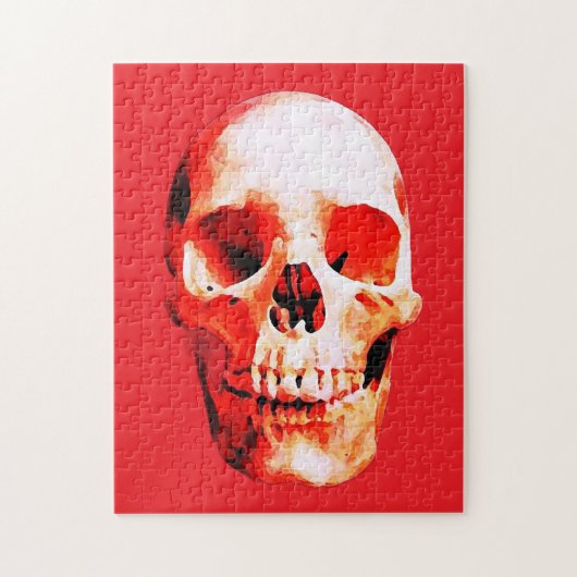 Skull Pop Art Illustration Legpuzzel (Verticaal)